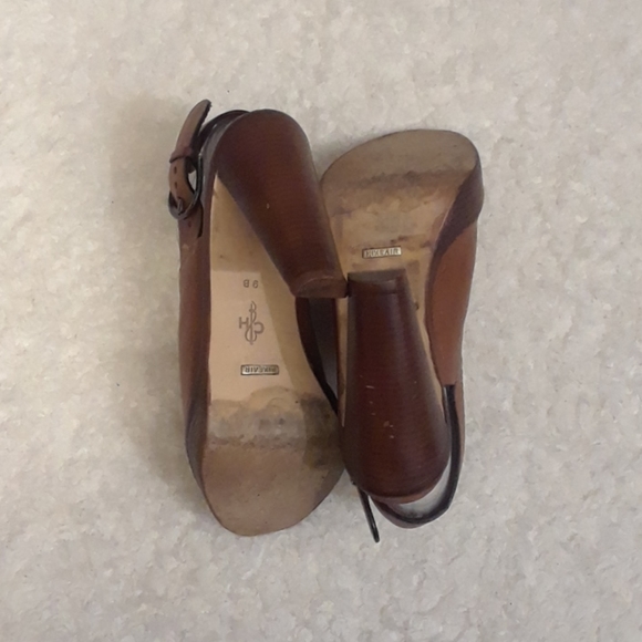 Cole Haan Leather Peep Toe Heels - Picture 16 of 16